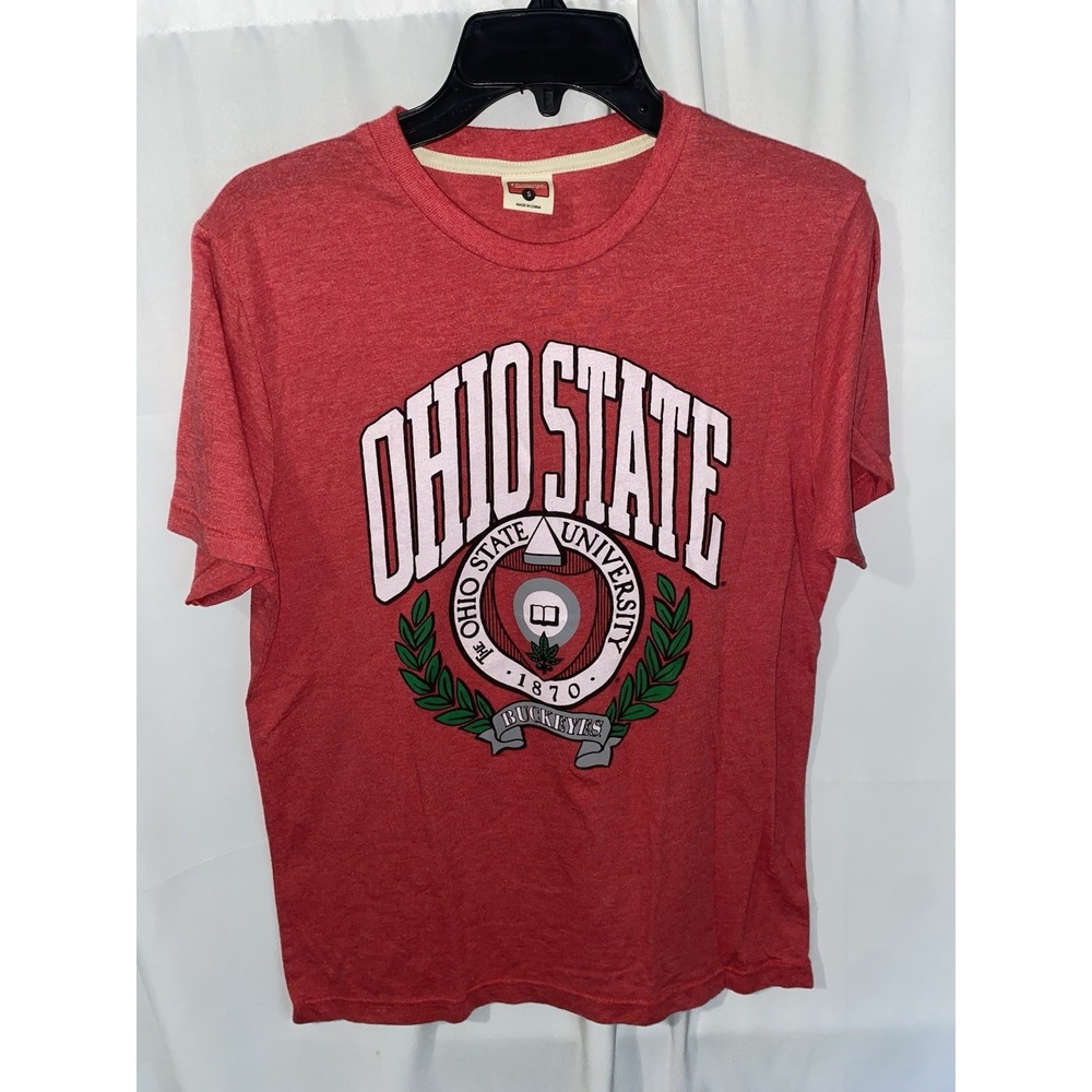 Homage Ohio State University Buckeyes Crest Red T Shirt Small